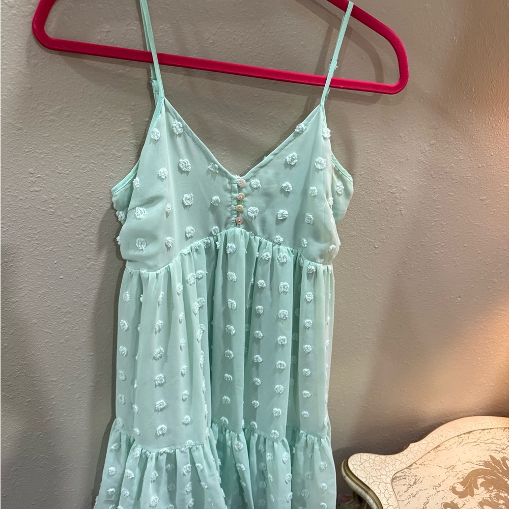 Entro Light Green Textured Top